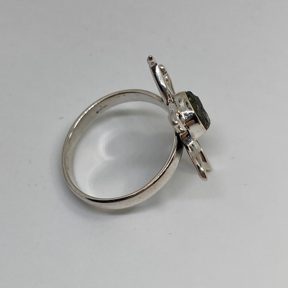 GENUINE CZECH MOLDAVITE RING - Picture 5 of 7
